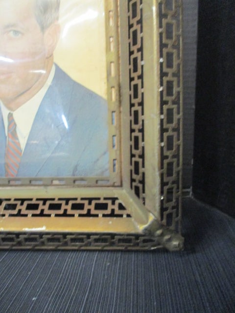 Vintage Framed Art Work 1960's (Kennedy, King, Kennedy) - 5