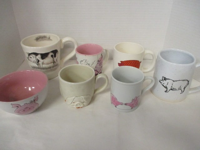 Pig Mugs: . 