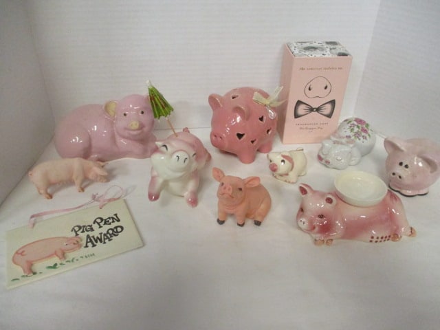 Pig Soap, Misc. Pig Figurines: .
