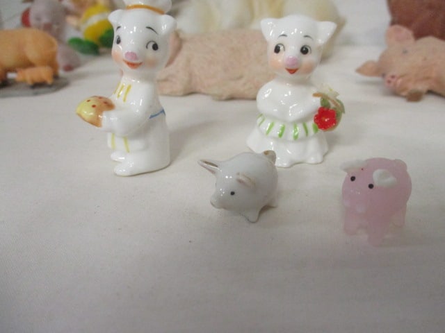 Small Pig Figurines Grouping - 2