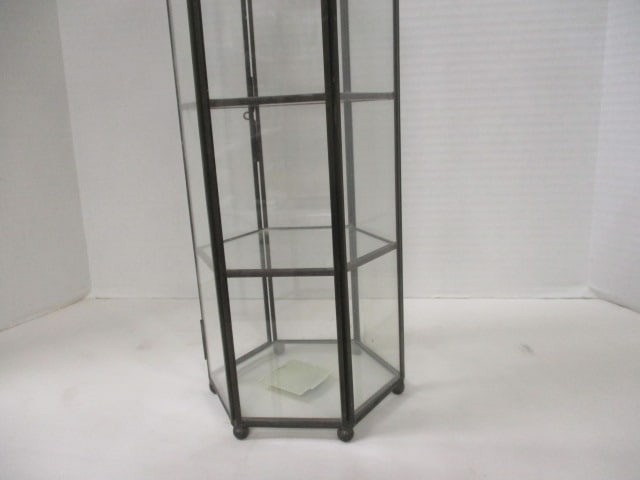 Leaded Glass Octagonal Display Case - 5