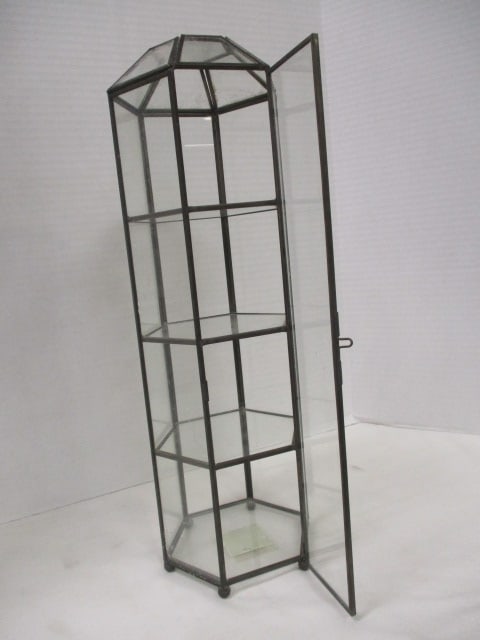 Leaded Glass Octagonal Display Case - 7