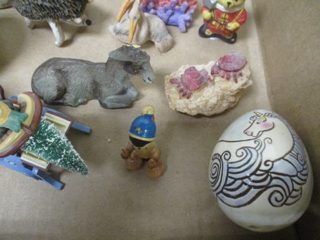 Turtles, Cow, Chickens, Rabbits, Figurines Grouping - 6