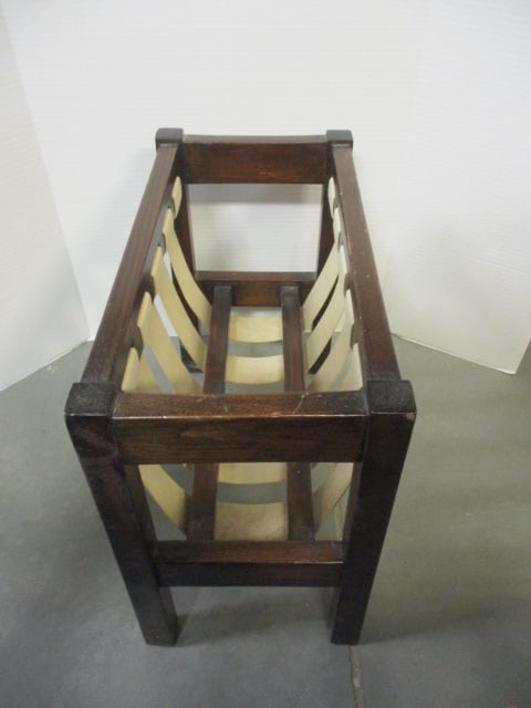 Canvas & Wood Magazine Rack - 3