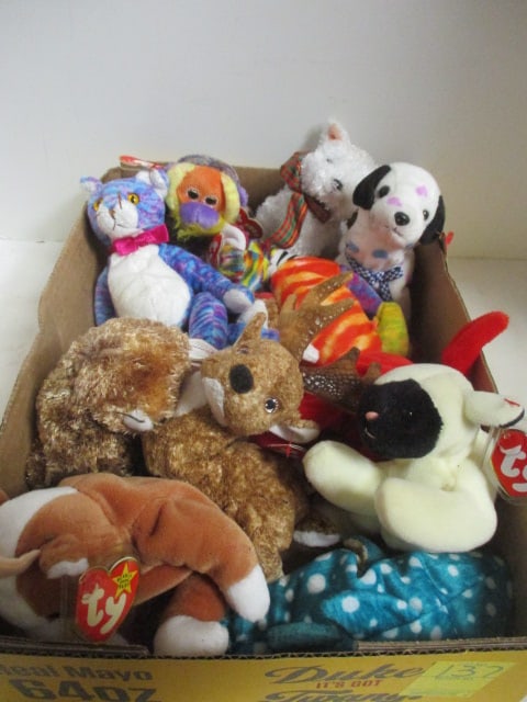 Ty Beanie Babies-Asst. Reindeer, Cow, Dizzy, Bananas, etc.: See all pictures