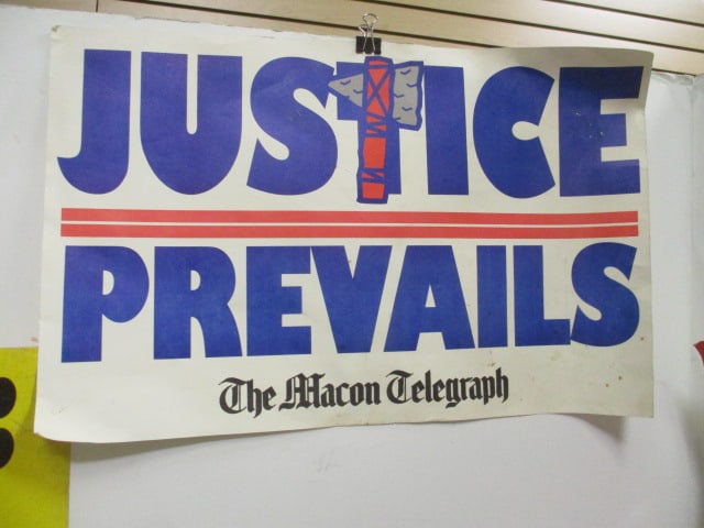 Braves 1984 Caravan Autographed Poster, 3 Posters, etc. - 11