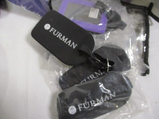 Furman Memorabilia-Towel, Plate, Golf Glove, Luggage Tags, etc. - 4