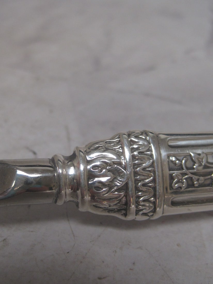 Antique Sterling Silver Handled Shoe Horn - 7