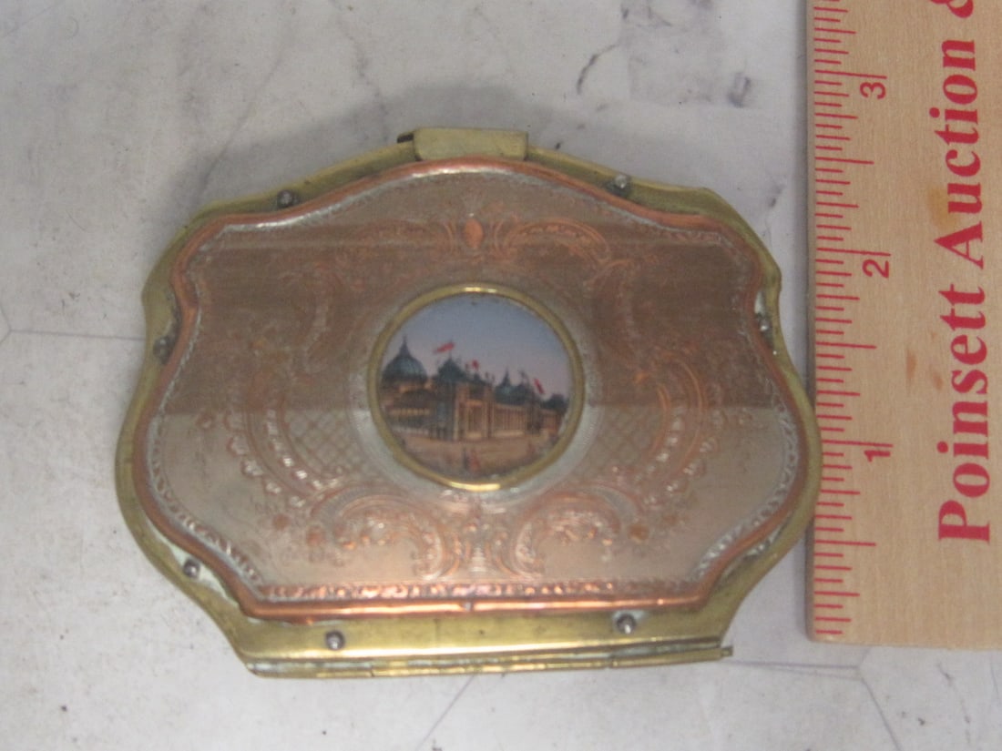 French Victorian Change Purse with Miniature Street Scene with Building - 9