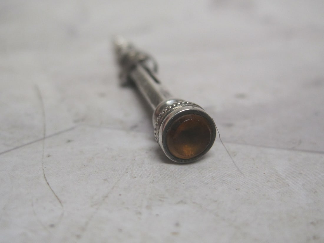 Victorian Miniature Sterling Silver Mechanical Pencil - 2