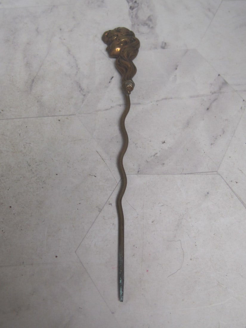 Art Nouveau Figural Hat Pin - 2