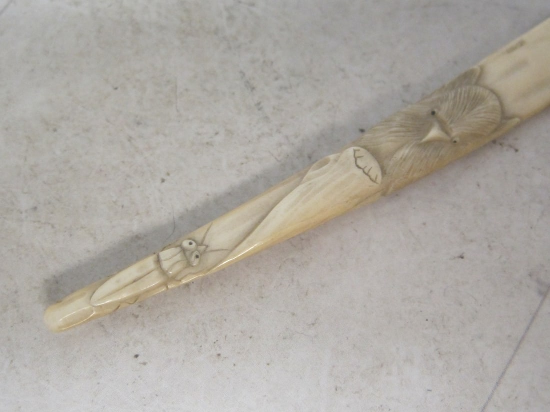 Early Japanese Carved Letter Opener - 2
