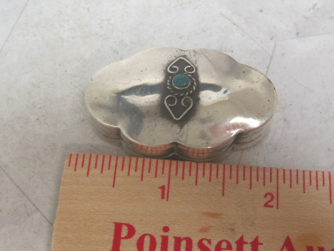 Sterling Silver Pill or Trinket Box - 6
