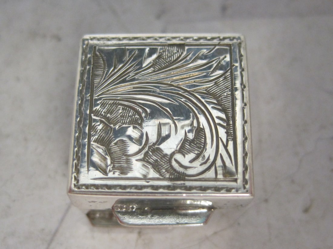 Miniature Sterling Silver Pill Box - 2