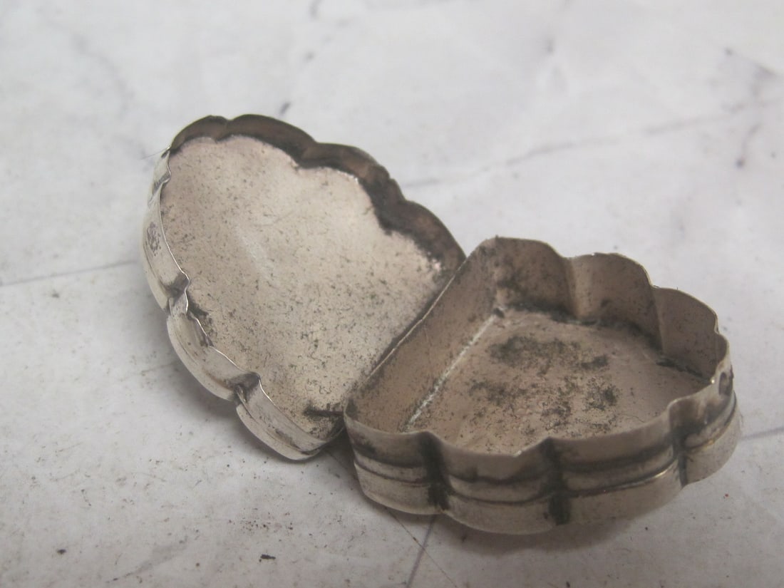 Sterling Silver & Abalone Pill Box - 7