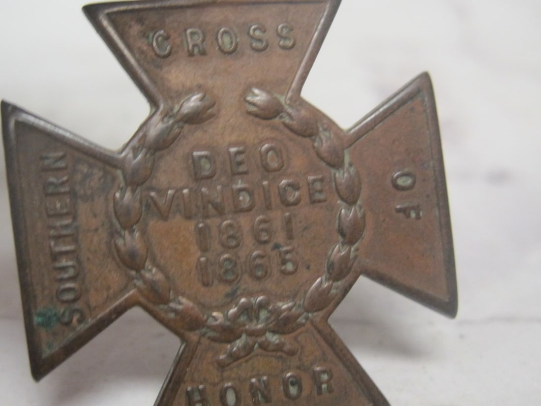 Scarce Civil War UCV Southern Cross of Honor - 8