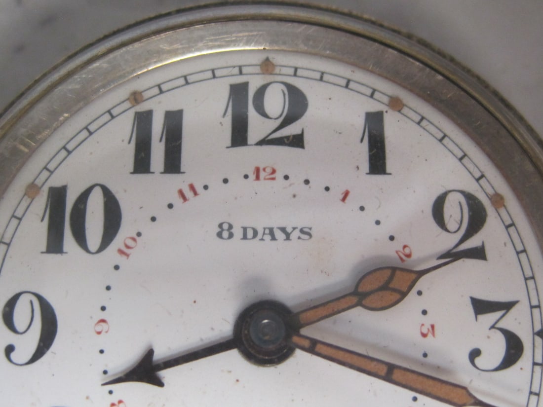 Tiffany 15 Jewel Car or Travel Clock - 2