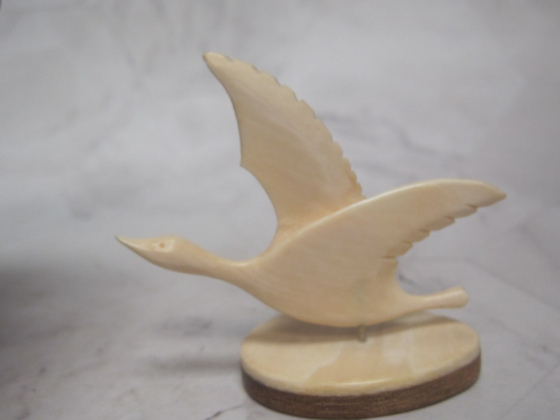 Alaska Carved Duck in Flight - 4