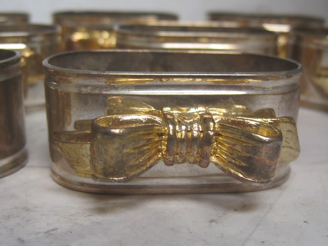 Lot of 10 Napkin Rings - 2
