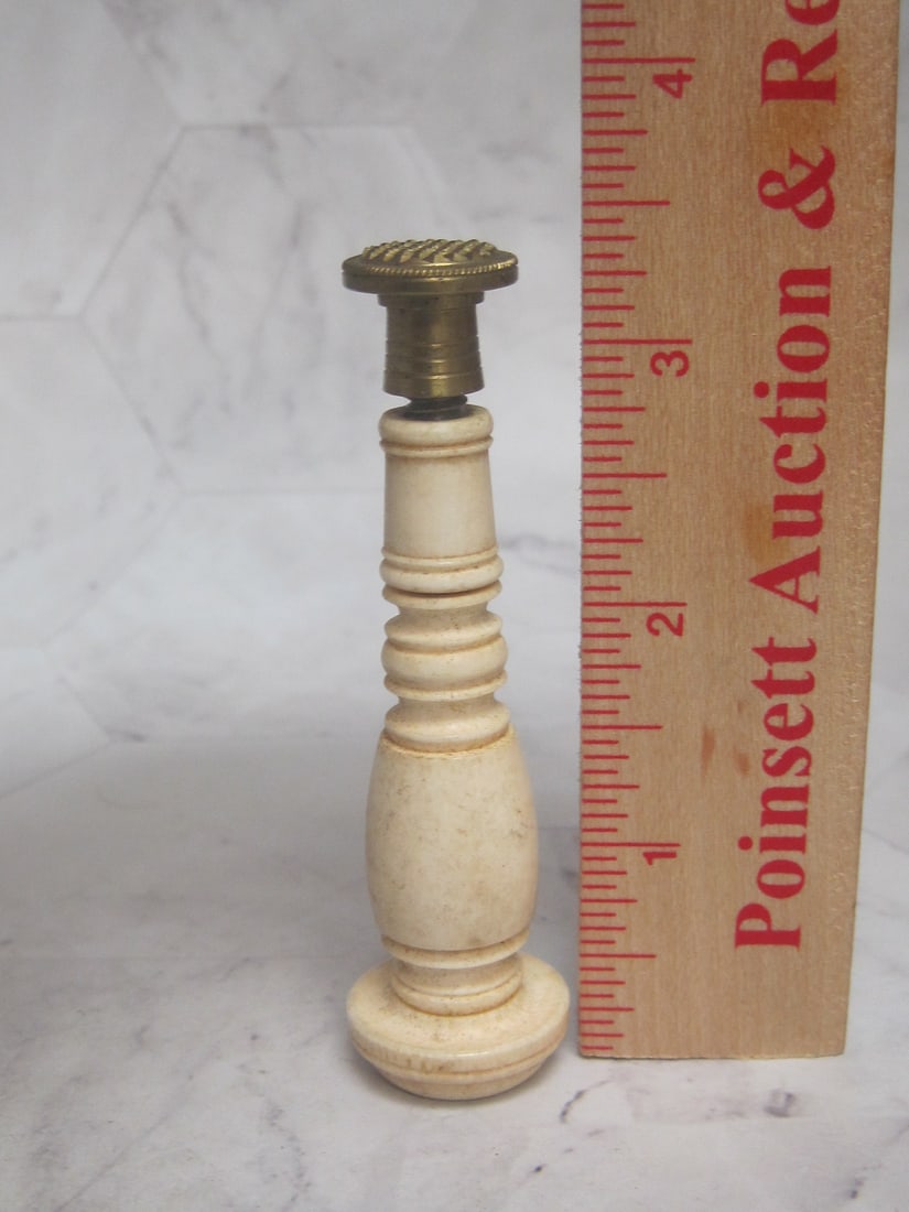 Antique Carved Wax Stamp or Seal - 5