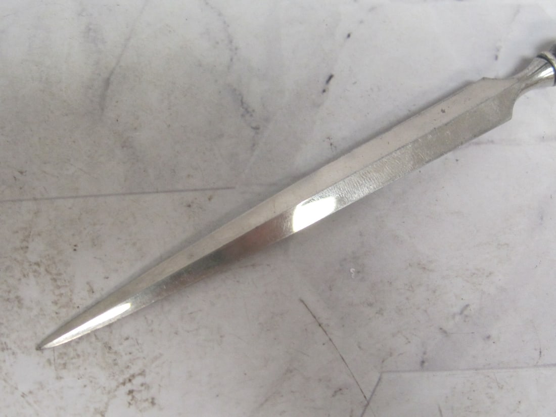 Antique Sterling Silver Handled Letter Opener - 7