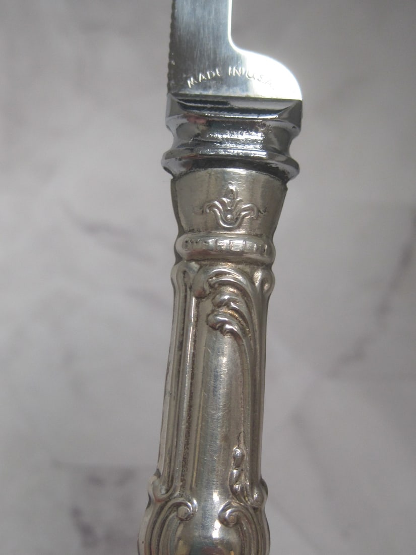 Sterling Silver Handled Cheese Knife - 4