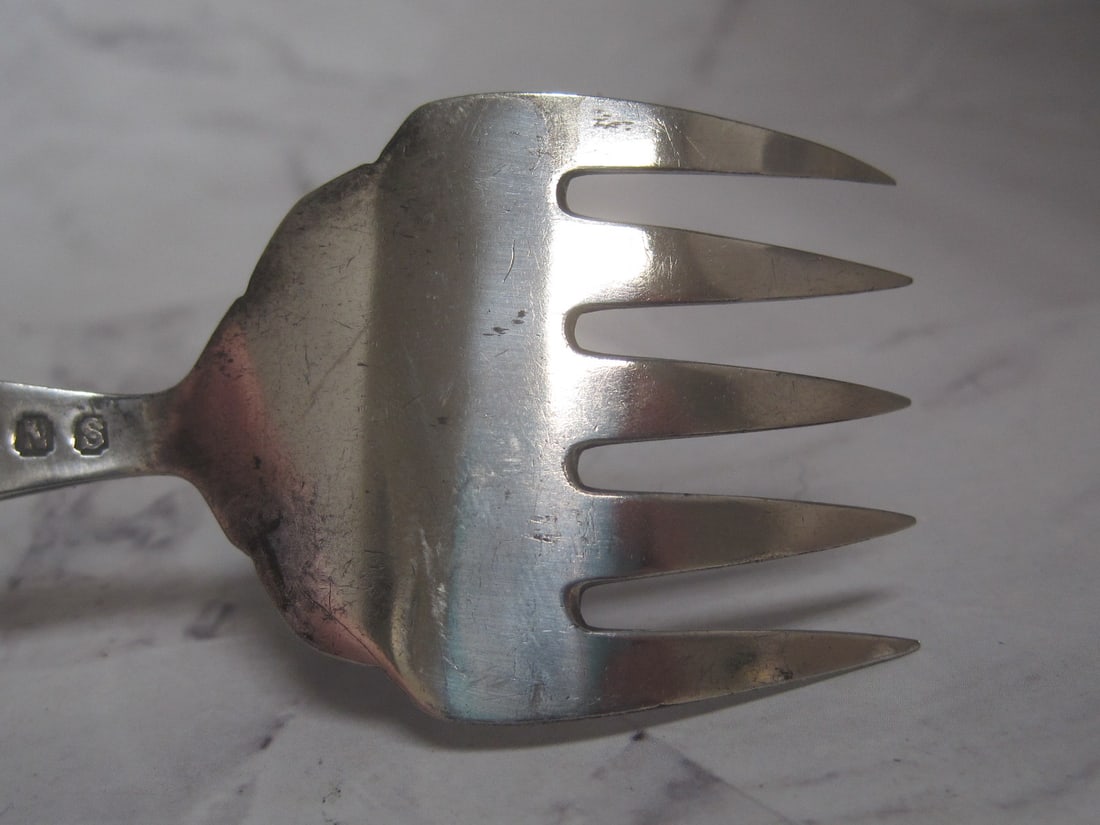 English Victorian Sardine Fork - 7