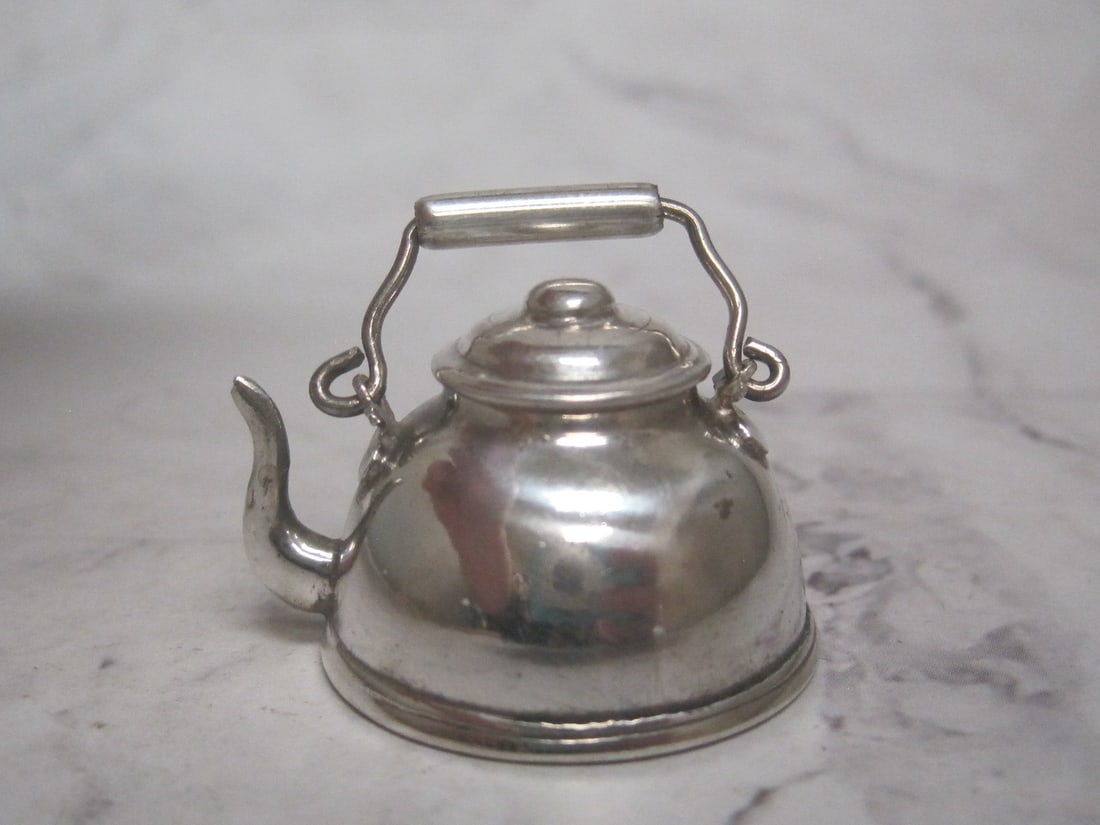Sterling Silver Miniature Tea Kettle - 2