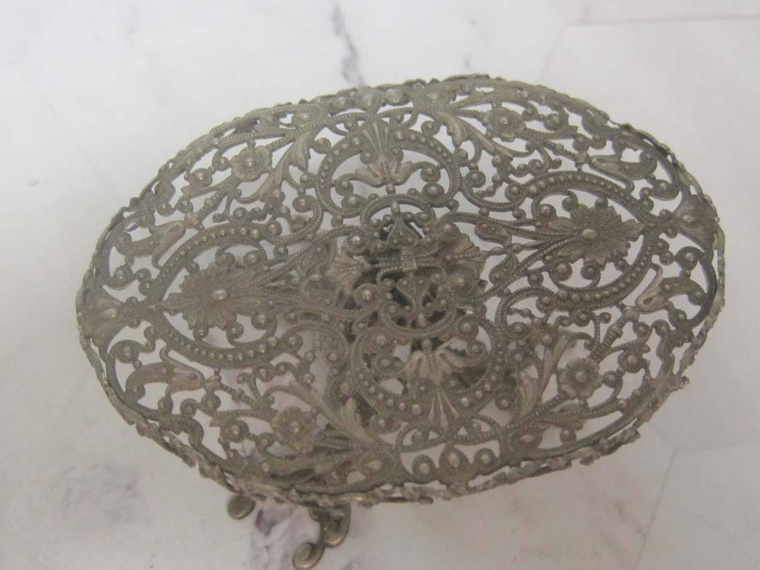 Miniature Filigree Table & Chair - 3