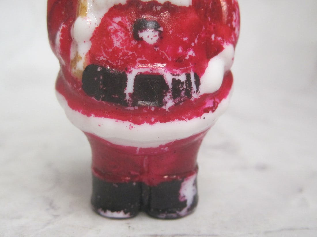 Antique Glass Figural Christmas Bulb of Santa Claus - 3