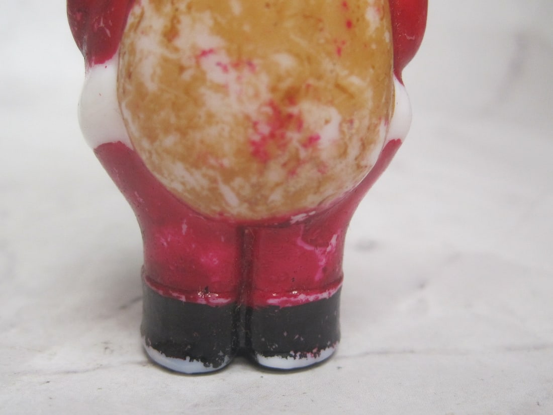 Antique Glass Figural Christmas Bulb of Santa Claus - 6