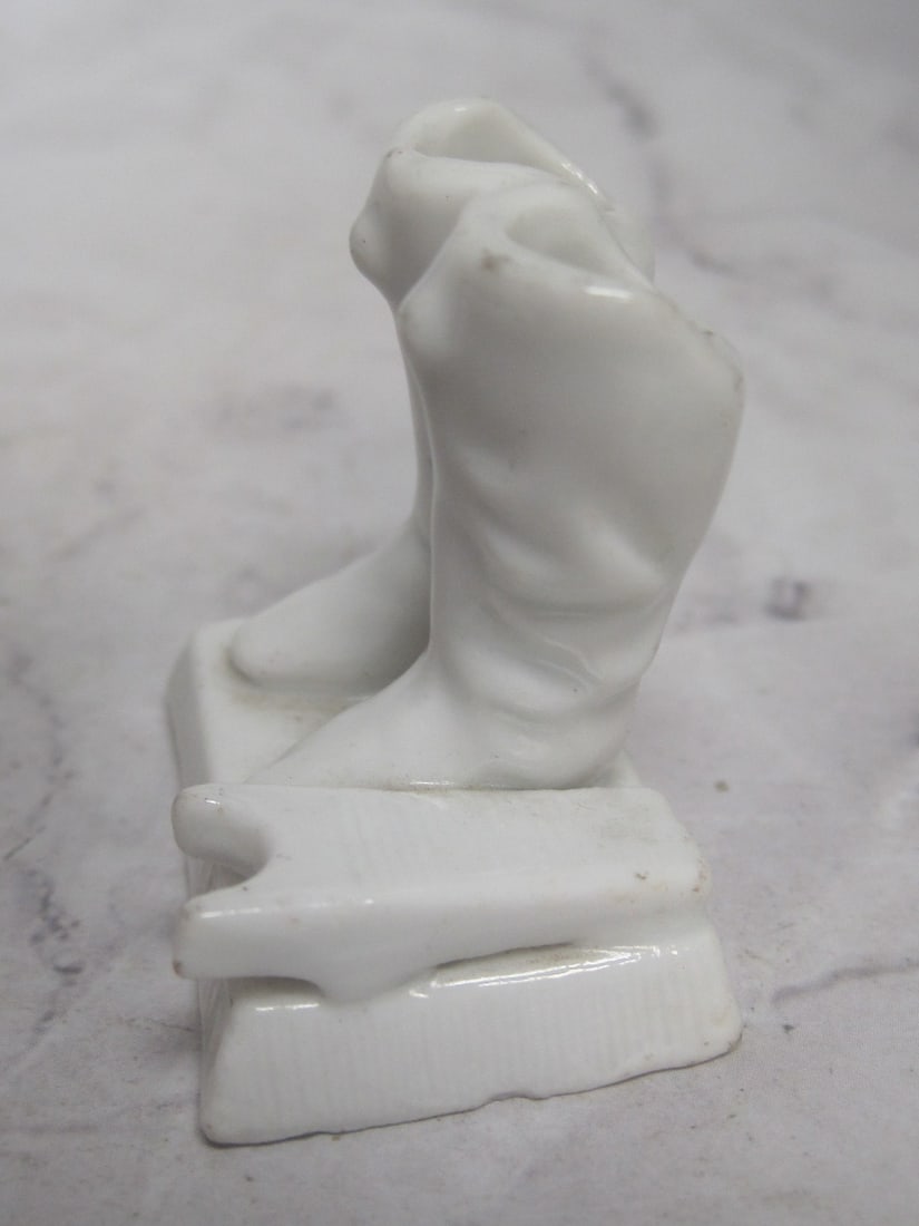 Victorian Staffordshire Pottery Figural Match Holder - 2