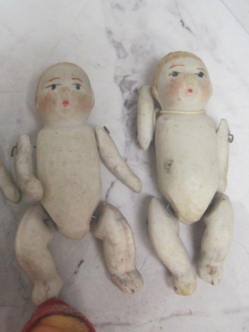 Lot of 6 Vintage & Antique Miniature Dolls - 3