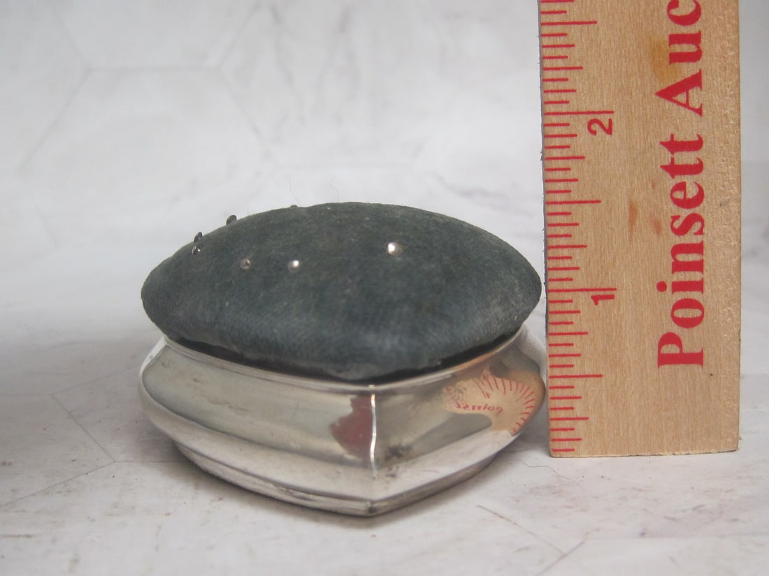 English Sterling Silver Pin Cushion - 6