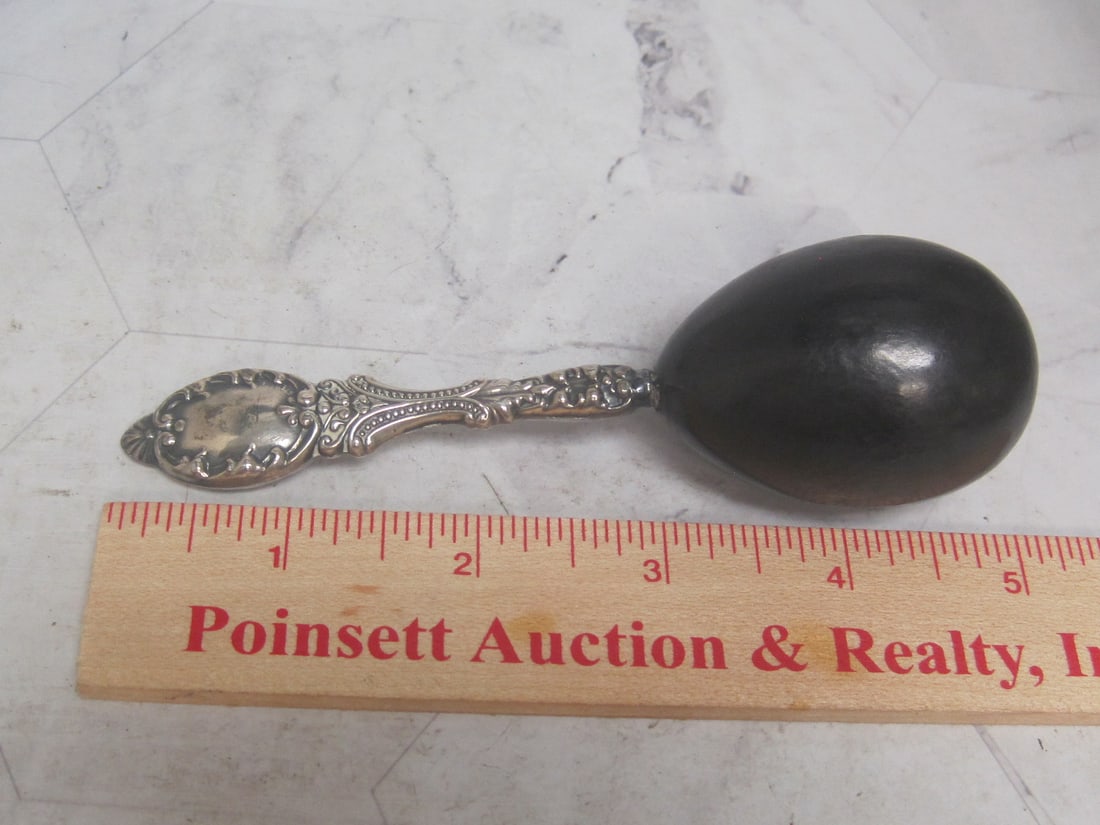 Antique Sterling Silver Sock Darning "Egg" - 6