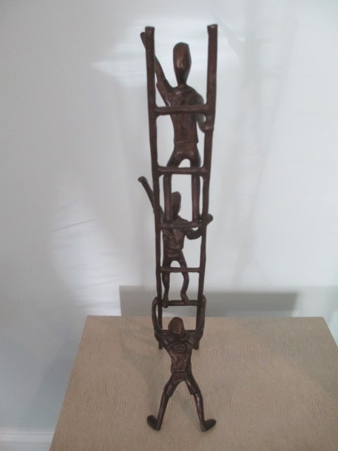 Danya B Children on a Ladder Contemporary Sculpture - 3