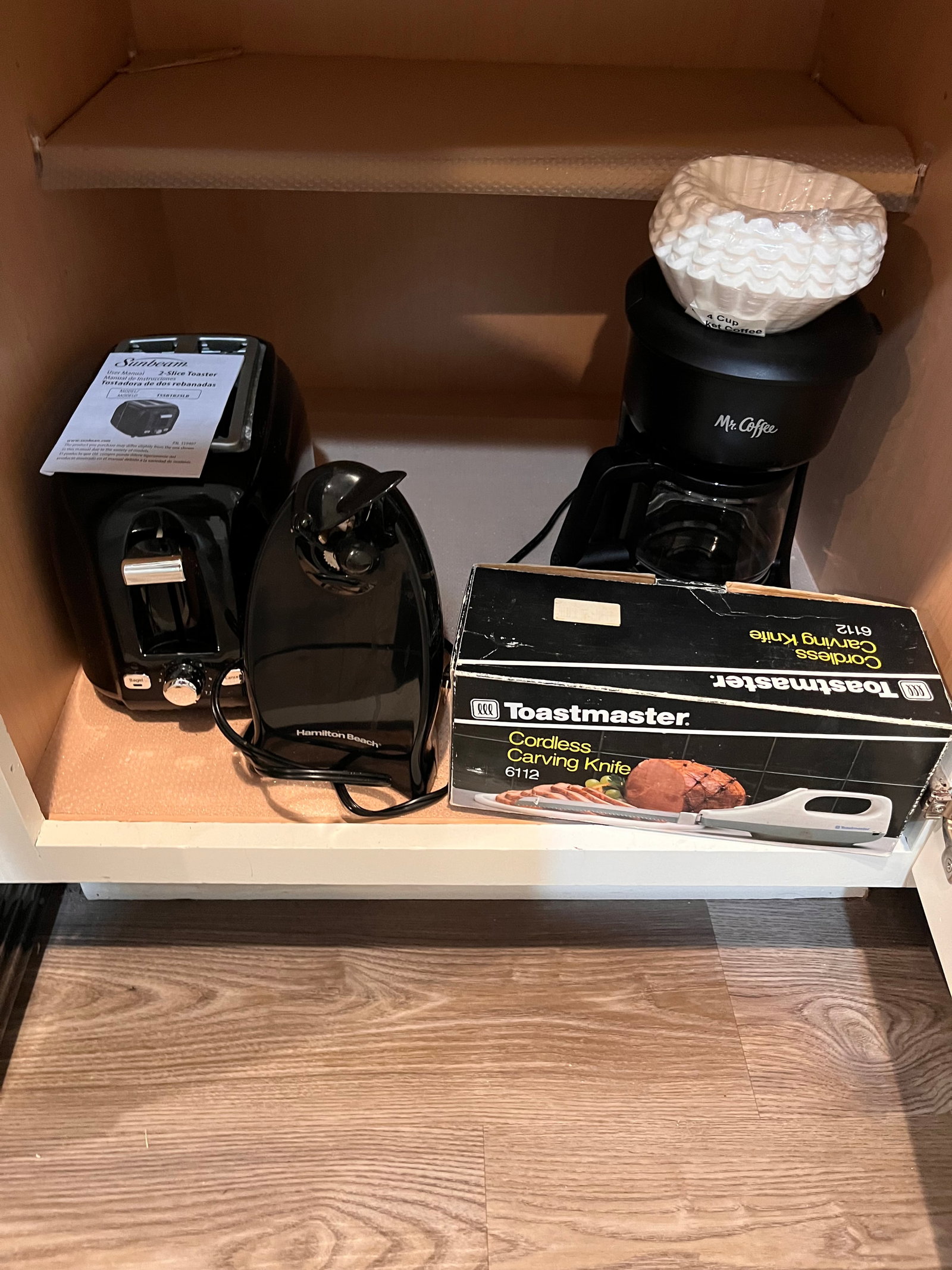 Small Appliances- Sunbeam 2 Slot Toaster, Hamilton Beach Electric Can Opener, (1 of 4)