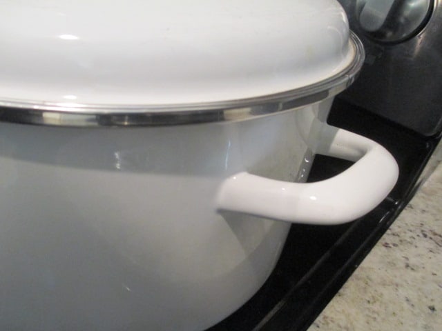 White Enamel Stock Pot - 2