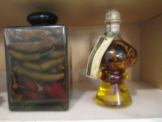 Large Collection of Decorative Pickled Vegetable and Herb Bottles - 2