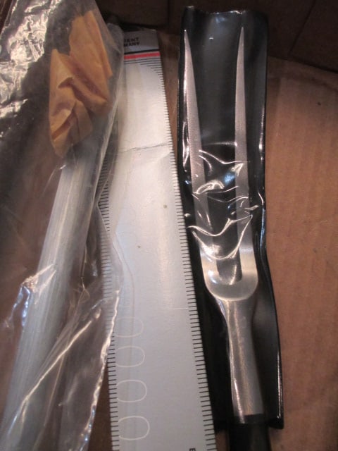 New Old Stock Wusthof Dreizackwerk Solingen Roast Beef Slicer, Carving Fork and - 2