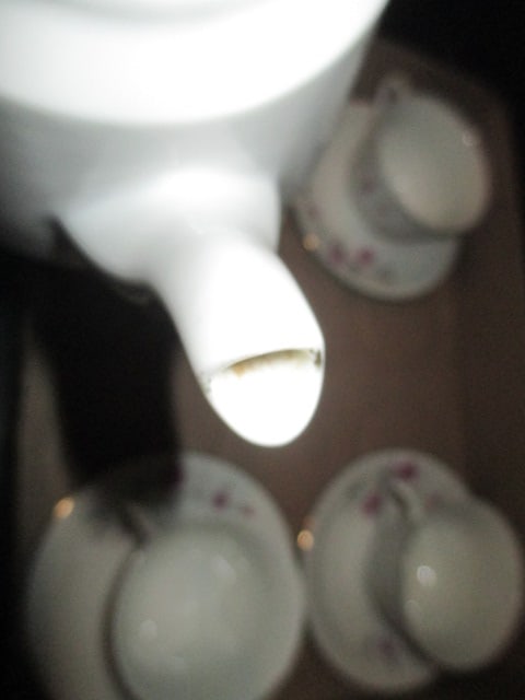 Tangshan, China Tea Pot and Four Cup and Saucer Sets - 6