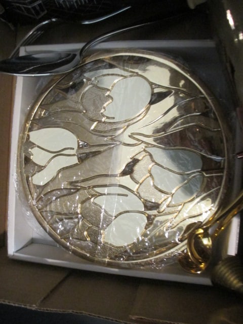 Stainless and Silverplated Serving Pieces and Trivets - 7