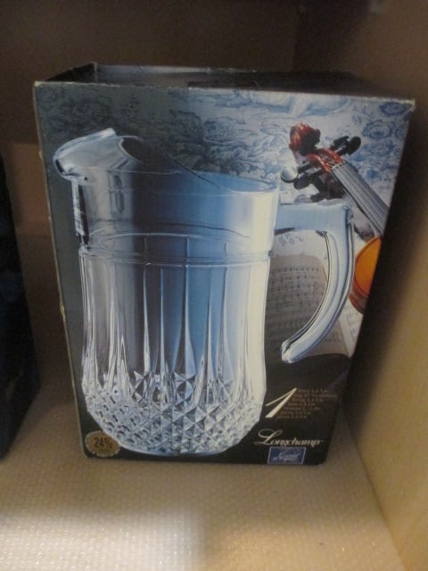 Cristal d' Arques "Longchamp" Crystal Pitcher, Tumbler Set and Wine Glasses - 3