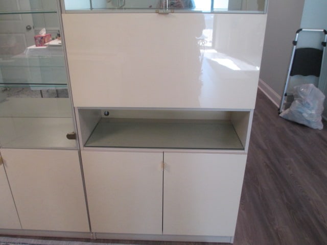 Modular Contemporary Modern Multi-Section Illuminated Display Cabinet Wall Unit - 2