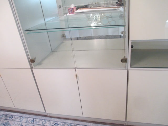 Modular Contemporary Modern Multi-Section Illuminated Display Cabinet Wall Unit - 4