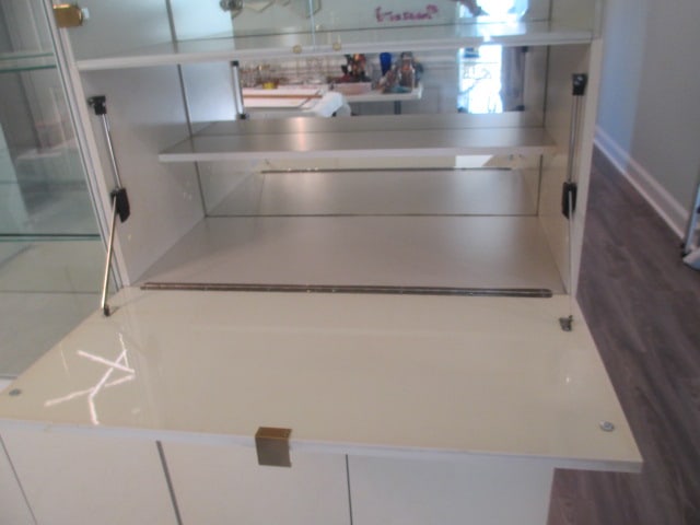 Modular Contemporary Modern Multi-Section Illuminated Display Cabinet Wall Unit - 7