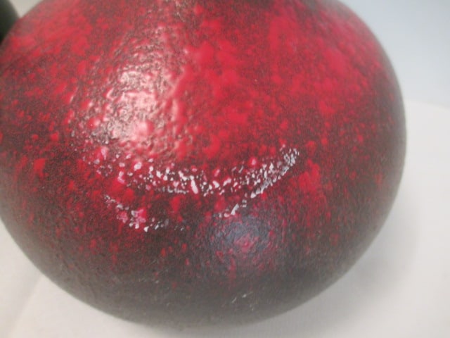 Pottery Gourd Vase and Art Glass Ball Vase - 2