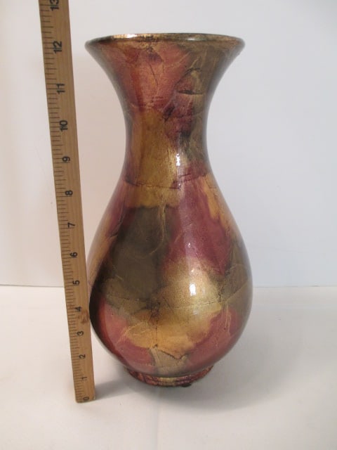 Metallic Multi-Color Gourd Vase - 4