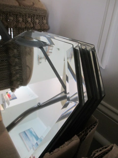 Six Beveled Mirror Placemats - 2