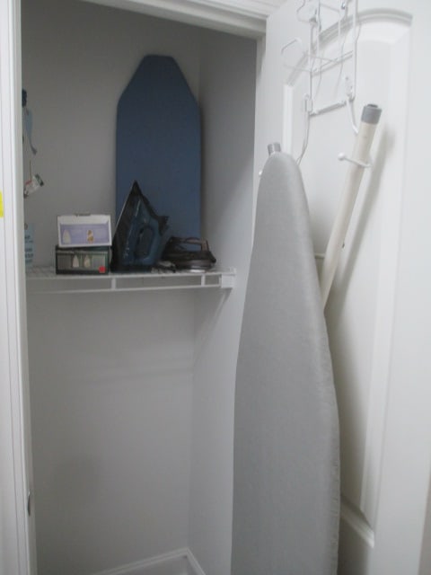 Rowenta Everlast Steam Iron, Black & Decker Travel Iron, Dorm Ironing Board and: Folding Ironing Board with Overdoor Hanger. Local Pickup Only 